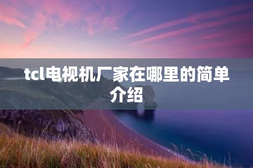 tcl电视机厂家在哪里的简单介绍