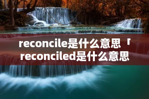 reconcile是什么意思「reconciled是什么意思」