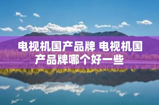 电视机国产品牌 电视机国产品牌哪个好一些 电视机国产品牌 电视机国产品牌哪个好一些