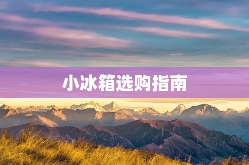 小冰箱选购指南:如何选择适合自己的品牌? 小冰箱选购指南:如何选择适合自己的品牌?