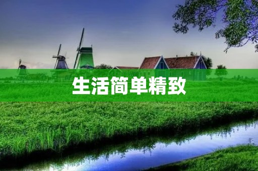 生活简单精致:从细节中感受幸福 生活简单精致:从细节中感受幸福