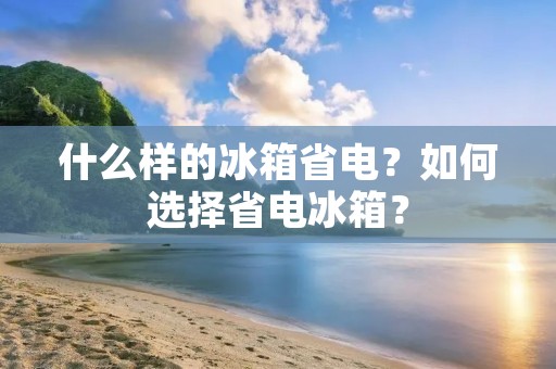 什么样的冰箱省电?如何选择省电冰箱? 什么样的冰箱省电?如何选择省电冰箱?
