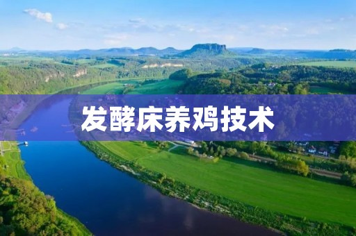 发酵床养鸡技术:打造健康高效的养殖模式