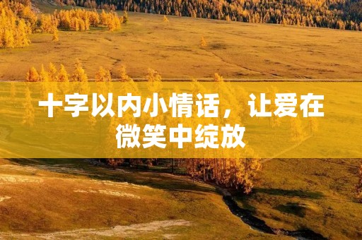 十字以内小情话,让爱在微笑中绽放 十字以内小情话,让爱在微笑中绽放