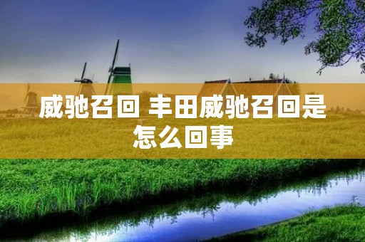 威驰召回 丰田威驰召回是怎么回事