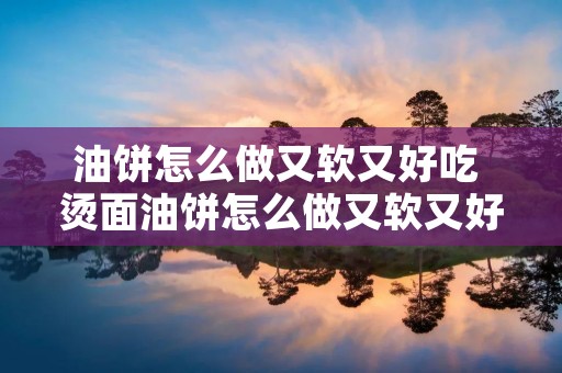 油饼怎么做又软又好吃 烫面油饼怎么做又软又好吃