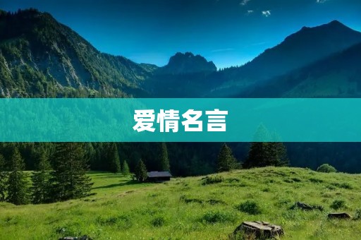 爱情名言:爱情的真谛与智慧 爱情名言:爱情的真谛与智慧