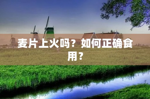 麦片上火吗?如何正确食用? 麦片上火吗?如何正确食用?