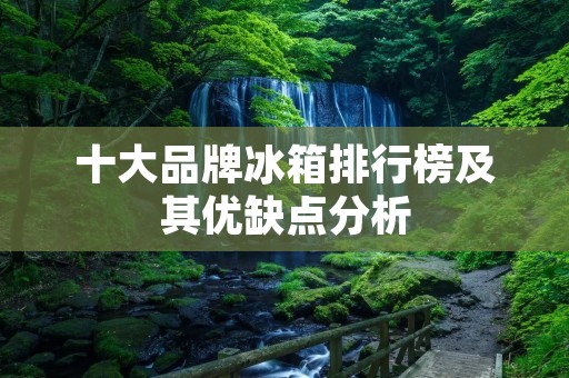 十大品牌冰箱排行榜及其优缺点分析 十大品牌冰箱排行榜及其优缺点分析