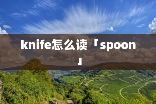 knife怎么读「spoon」