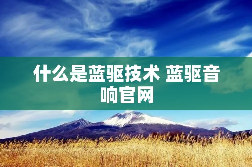 什么是蓝驱技术 蓝驱音响官网