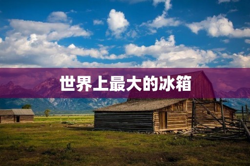 世界上最大的冰箱：美国的“超级冷库”