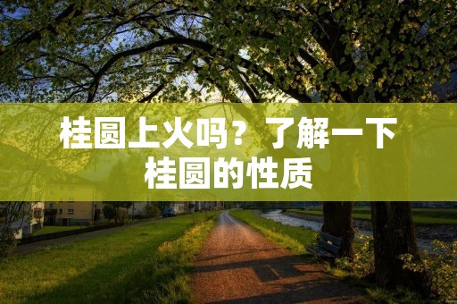 桂圆上火吗？了解一下桂圆的性质