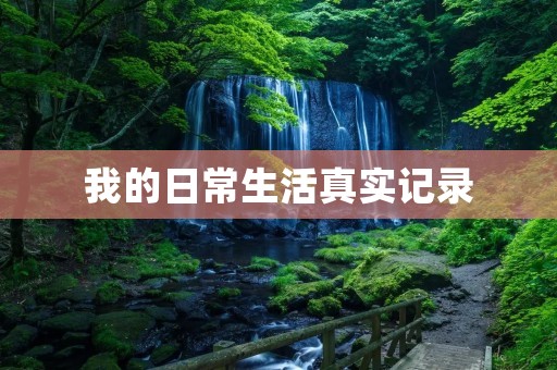 我的日常生活真实记录 我的日常生活真实记录