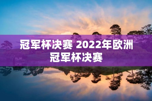 冠军杯决赛 2022年欧洲冠军杯决赛 冠军杯决赛 2022年欧洲冠军杯决赛