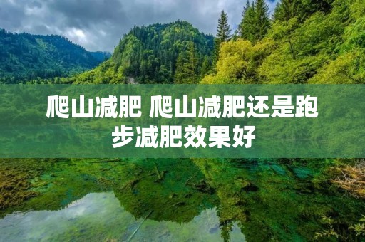 爬山减肥 爬山减肥还是跑步减肥效果好