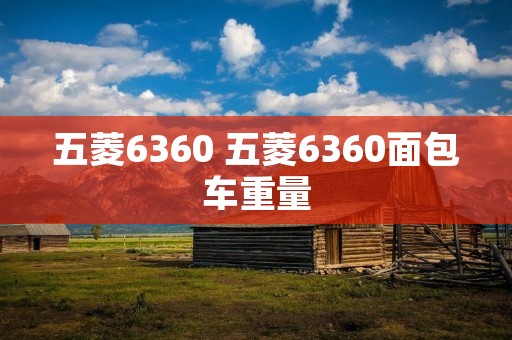 五菱6360 五菱6360面包车重量 五菱6360 五菱6360面包车重量
