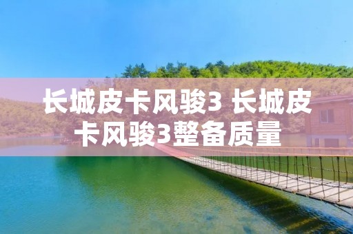 长城皮卡风骏3 长城皮卡风骏3整备质量