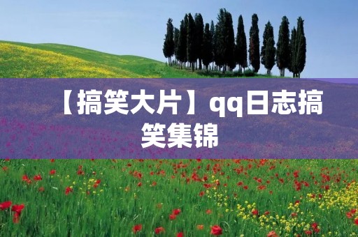 【搞笑大片】qq日志搞笑集锦