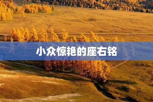 小众惊艳的座右铭:用独特的信仰引领生命的方向 小众惊艳的座右铭:用独特的信仰引领生命的方向