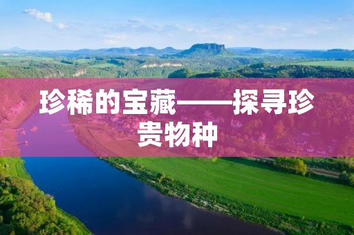 珍稀的宝藏——探寻珍贵物种