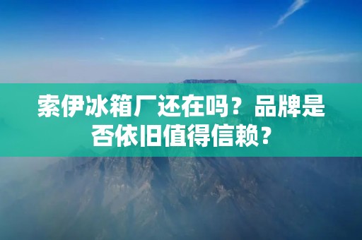 索伊冰箱厂还在吗？品牌是否依旧值得信赖？