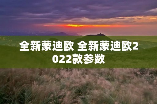 全新蒙迪欧 全新蒙迪欧2022款参数