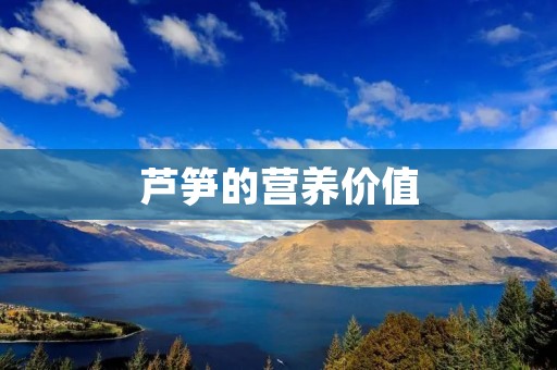 芦笋的营养价值：探究其健康功效