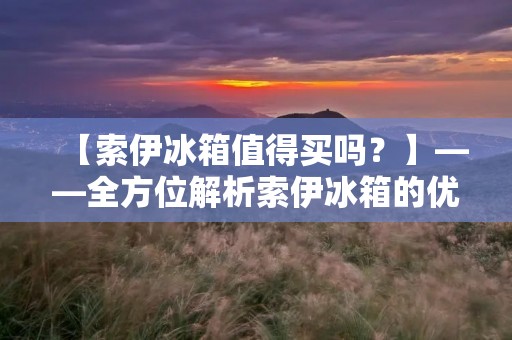 【索伊冰箱值得买吗？】——全方位解析索伊冰箱的优缺点