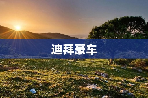 迪拜豪车：奢华与速度的完美结合