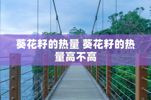 葵花籽的热量 葵花籽的热量高不高