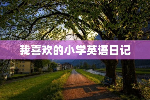 我喜欢的小学英语日记 我喜欢的小学英语日记