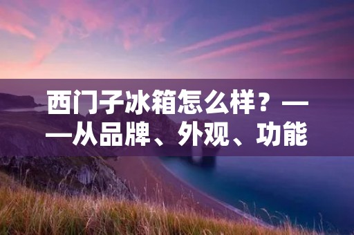 西门子冰箱怎么样？——从品牌、外观、功能、性能四个方面解析