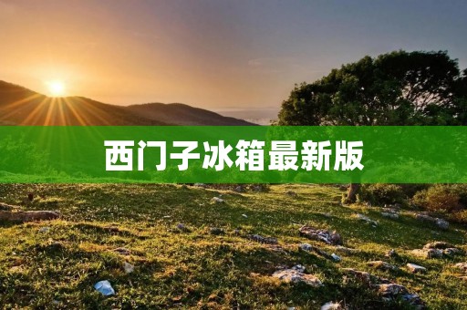 西门子冰箱最新版：让你的生活更加便捷和舒适