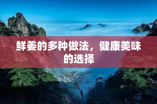 鲜姜的多种做法,健康美味的选择 鲜姜的多种做法,健康美味的选择