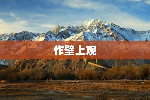 作壁上观:为什么我们总是宁愿选择旁观?