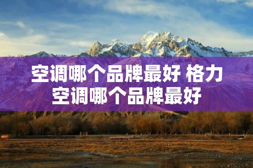 空调哪个品牌最好 格力空调哪个品牌最好 空调哪个品牌最好 格力空调哪个品牌最好