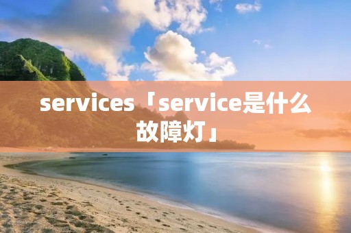 services「service是什么故障灯」