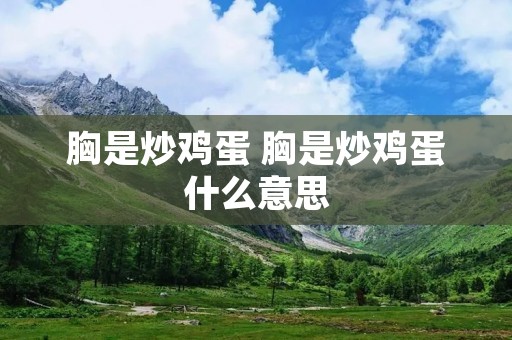 胸是炒鸡蛋 胸是炒鸡蛋什么意思