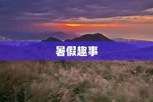 暑假趣事 暑假趣事