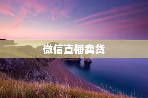微信直播卖货:教你如何开启直播卖货的新时代 微信直播卖货:教你如何开启直播卖货的新时代