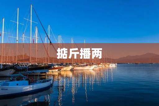 掂斤播两：传统的衡量和交易方式
