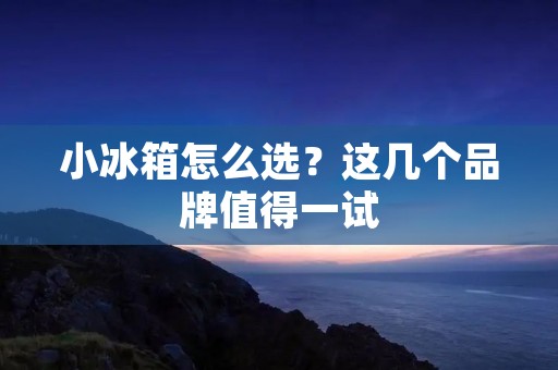 小冰箱怎么选？这几个品牌值得一试