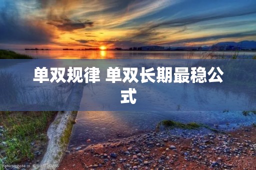 单双规律 单双长期最稳公式
