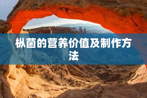 枞菌的营养价值及制作方法