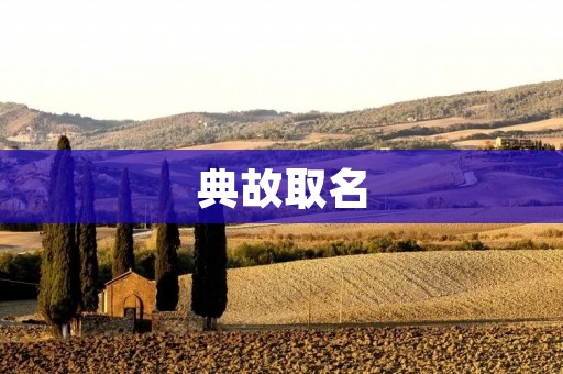 典故取名：一个文化符号的传承与演绎