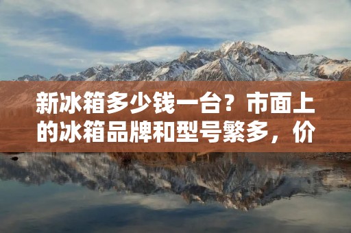 新冰箱多少钱一台?市面上的冰箱品牌和型号繁多,价格也有所不同。在购买时,除了价格因素外,还需要考虑到自己的家庭需求、空间大小、使用习惯等因素。本文将从不同角度为大家介绍新冰箱的价格和购买注意事项。 新冰箱多少钱一台?市面上的冰箱品牌和型号繁多,价格也有所不同。在购买时,除了价格因素外,还需要考虑到自己的家庭需求、空间大小、使用习惯等因素。本文将从不同角度为大家介绍新冰箱的价格和购买注意事项。