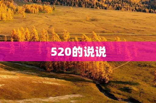 520的说说:爱,不只是情人节