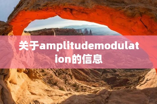 关于amplitudemodulation的信息