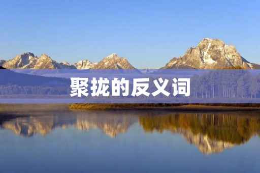 聚拢的反义词:分散